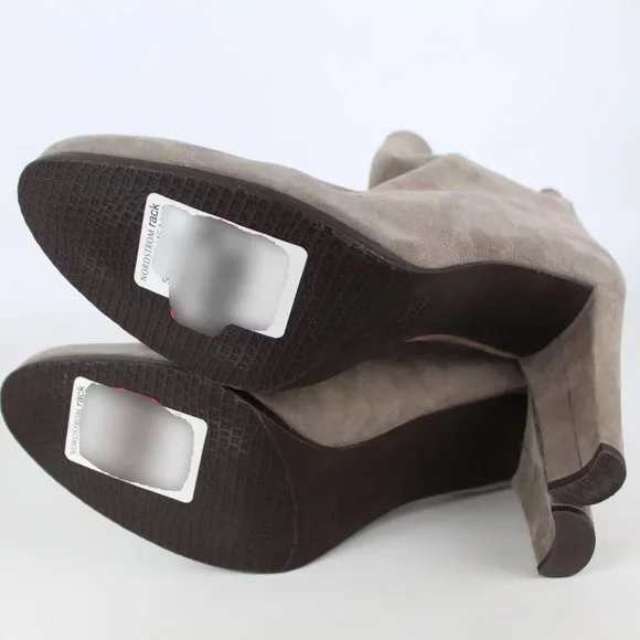 New STUART WEITZMAN Mitten Suede Bootie, Topo, US 11